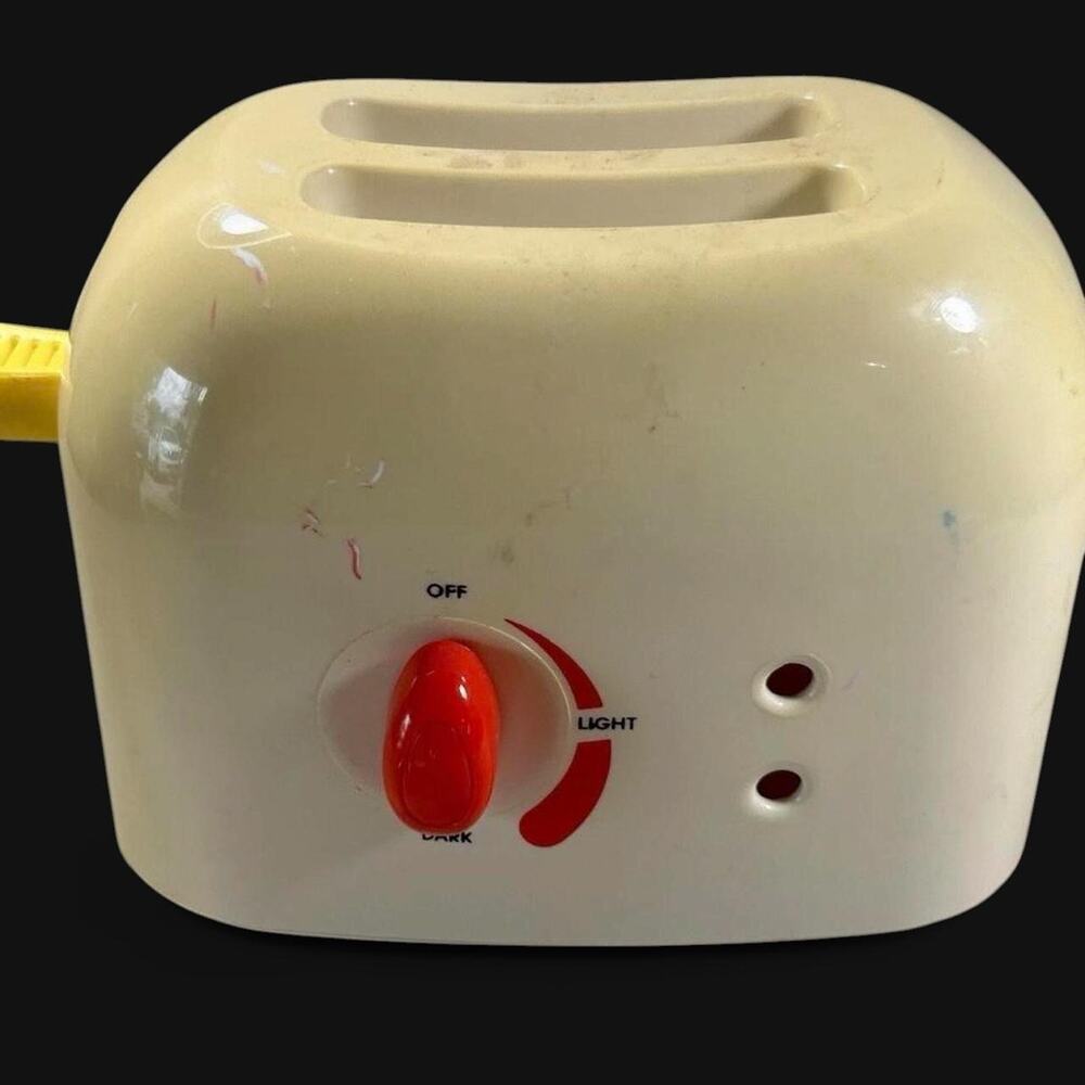 🚨VINTAGE BATTAT POP UP TOASTER KITCHEN TOAST PRETEND PLAY FOOD